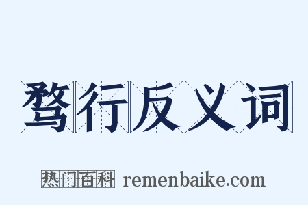 骛行反义词是什么意思的图片